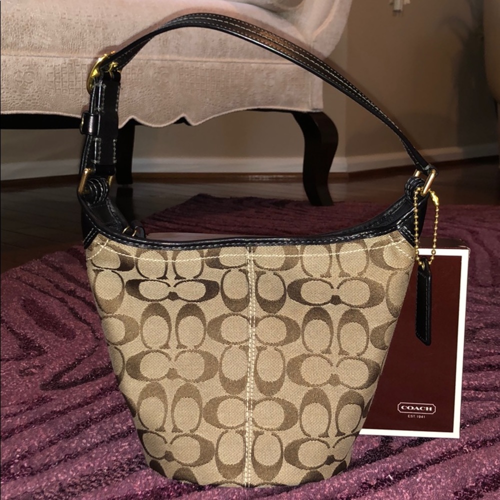 Coach Classic Beige Bucket Bag